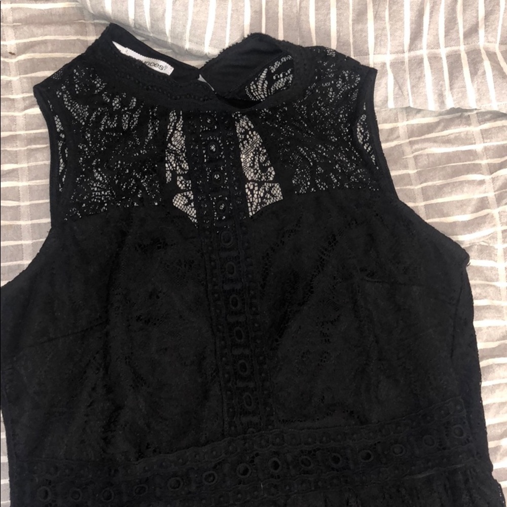 Black shirt dress